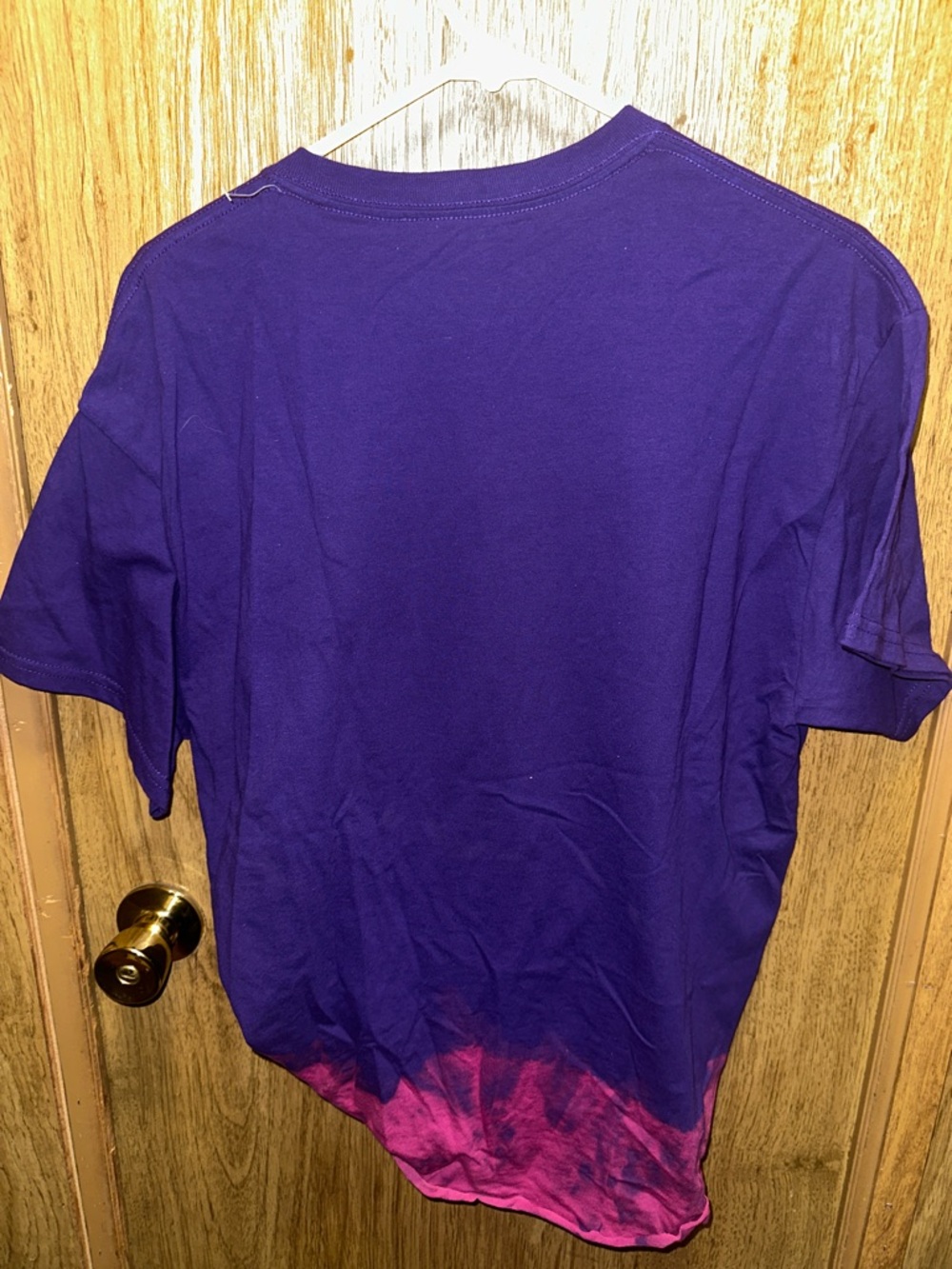 Custom Purple and Pink Tie-Dye Kids' Graphic Tee - 'Plants Make Me Feel Live' - Picture 3 of 3